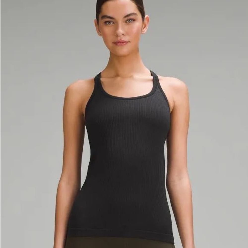 Lululemon Ebb to Street Tank - Black/Dark Grey